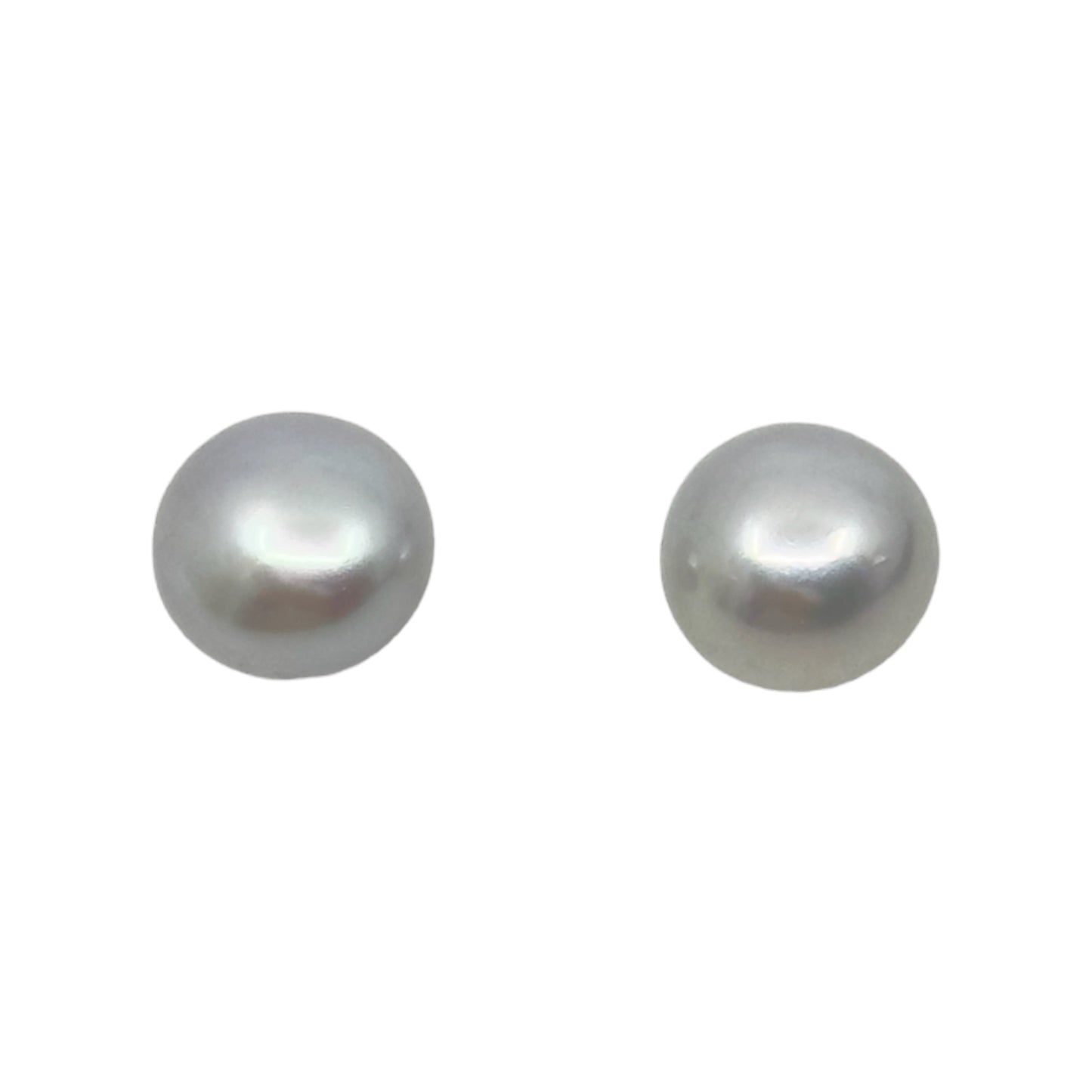 Sterling silver 9mm freshwater perl stud earrings - GM1010