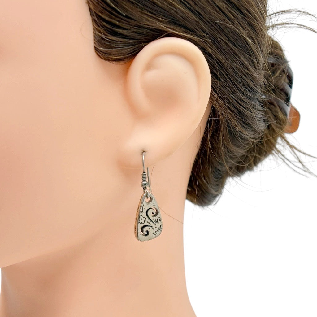 Brighton Brazilian silver tone drop earrings - GM1019