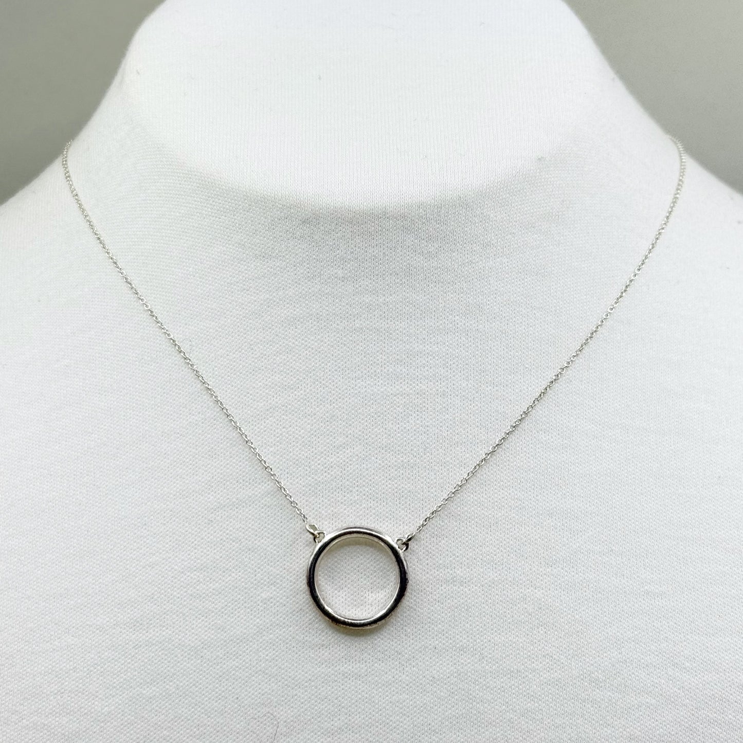 sterling silver circle necklace - GM1021