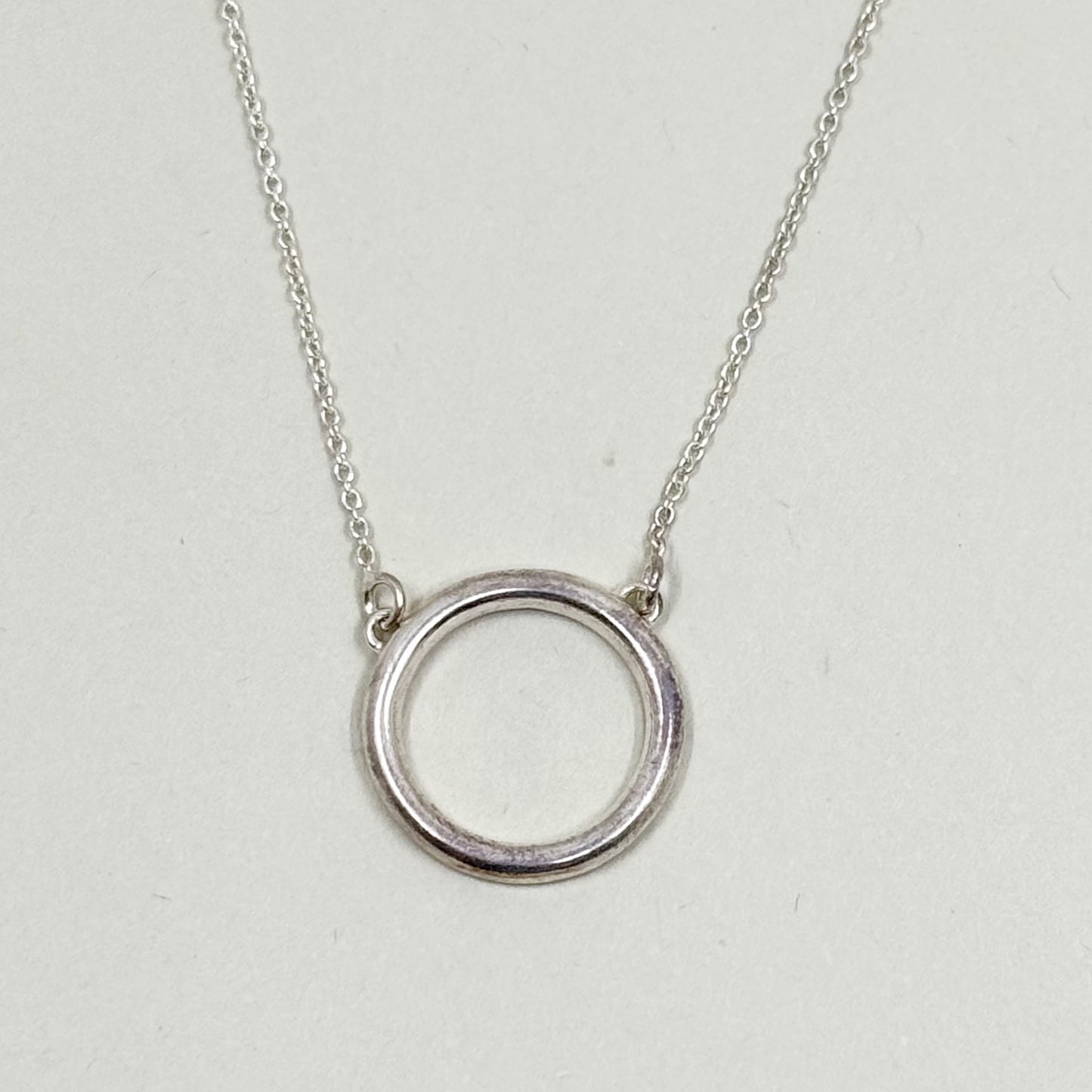 sterling silver circle necklace - GM1021
