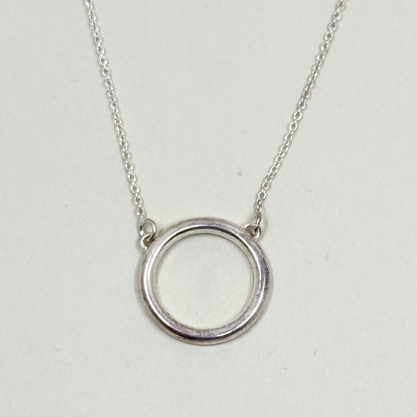 sterling silver circle necklace - GM1021