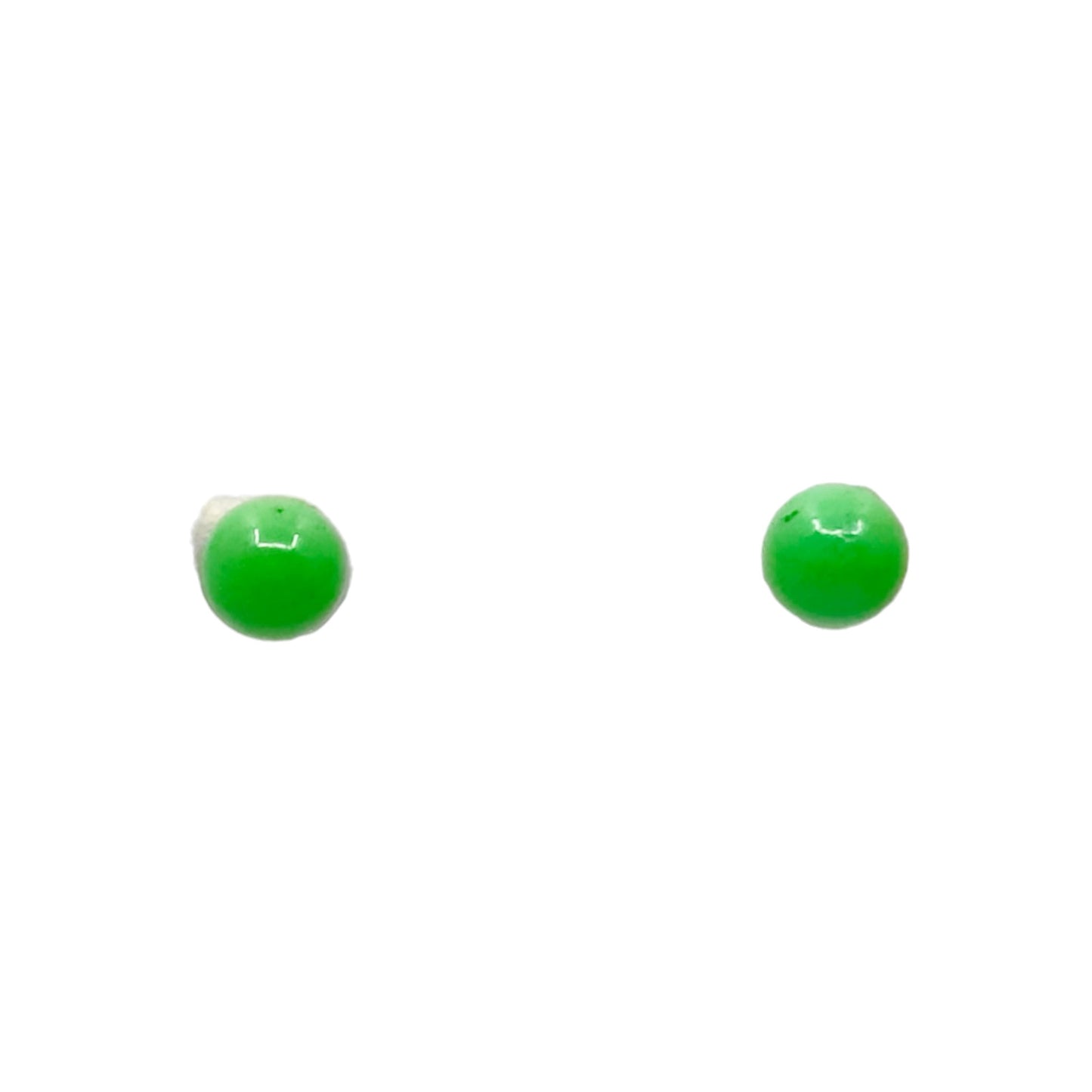 Sterling silver lucite stud earrings - GM1030
