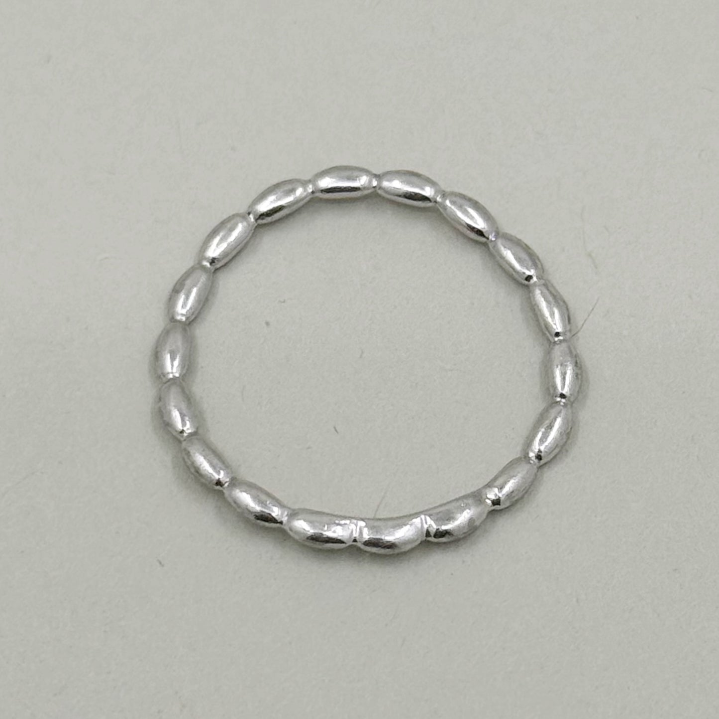 QG sterling silver bead band ring - GM104