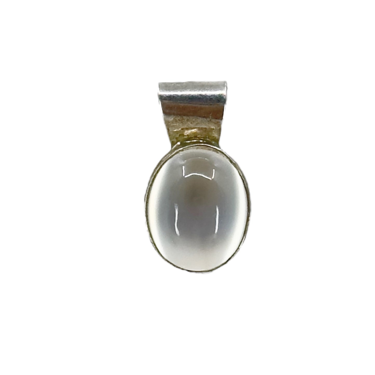 Handcrafted sterling silver cat eye moonstone pendant - GM1043