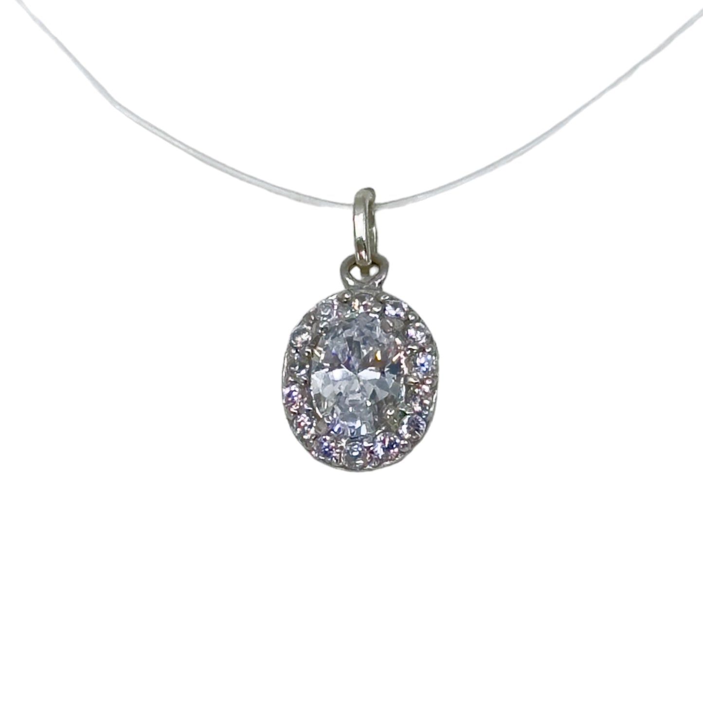 Sterling silver Cubic Zirconia pendant - GM1050