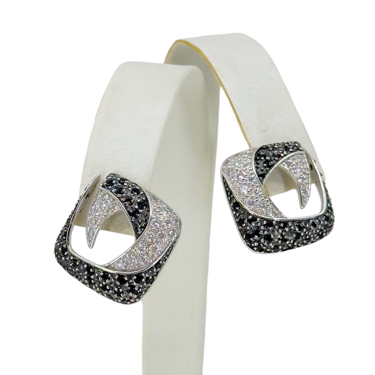 Sterling silver cubic zirconia earrings - GM1066