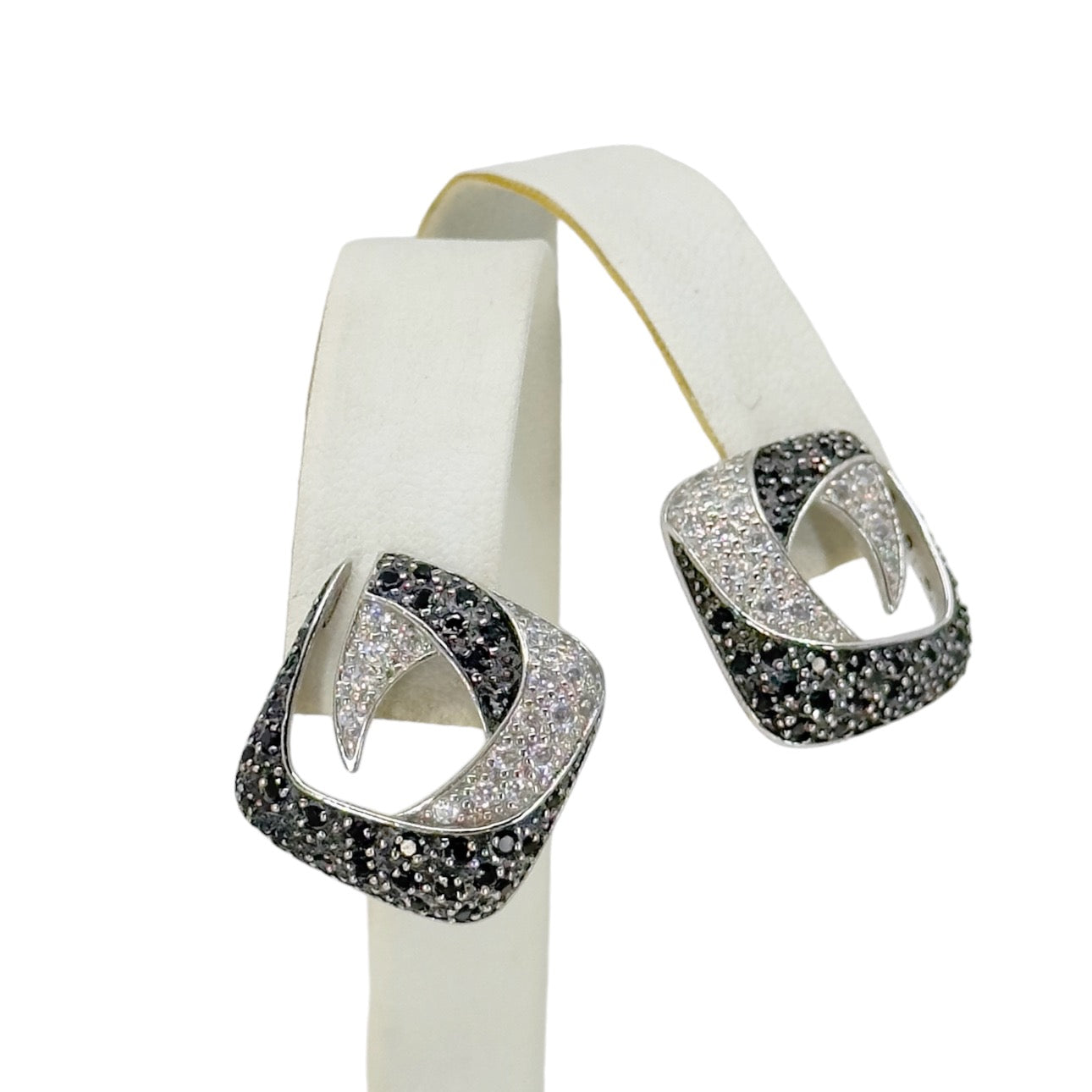 Sterling silver cubic zirconia earrings - GM1066
