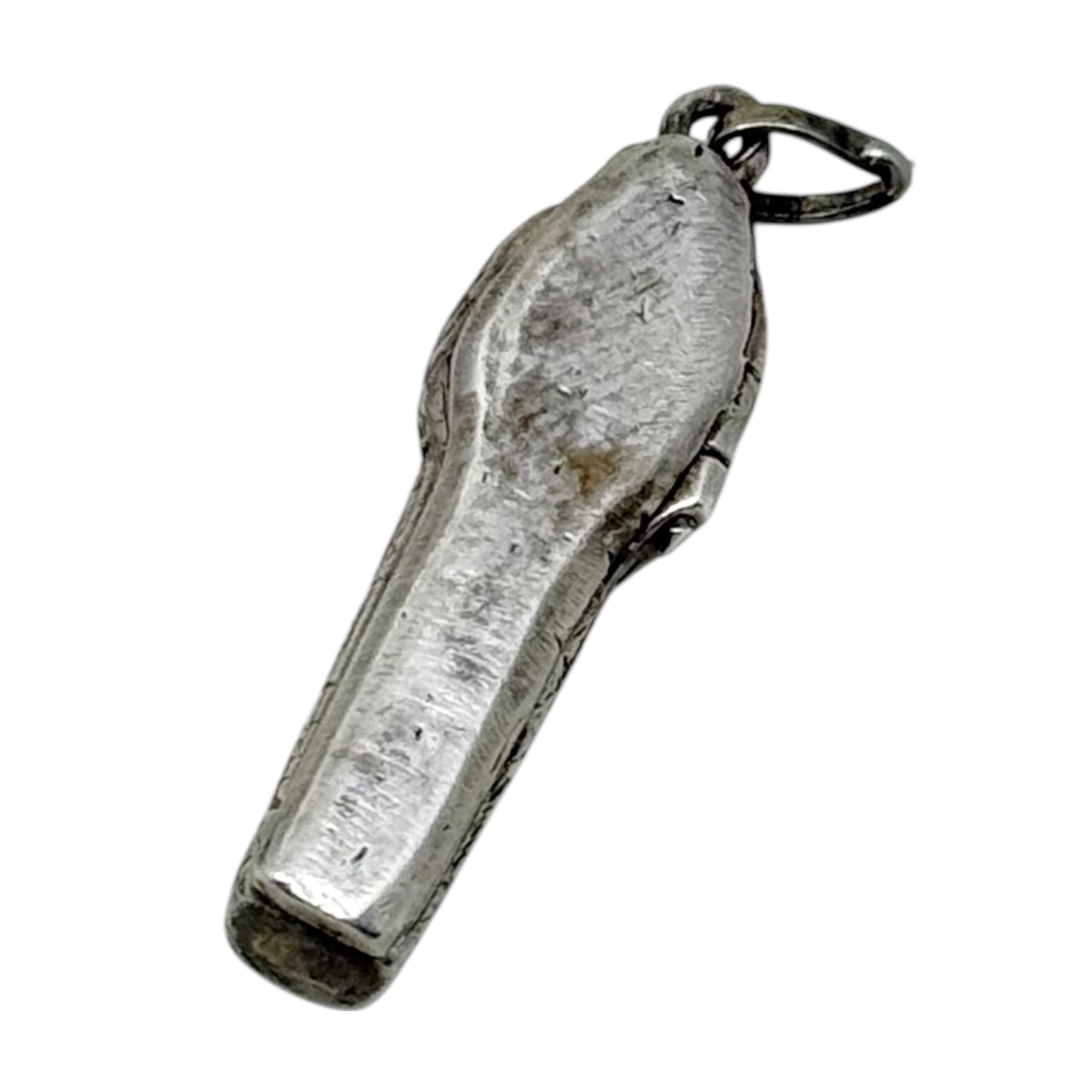 Vintage Sterling Silver Egyptian Sarcophagus locket charm pendant - GM1078