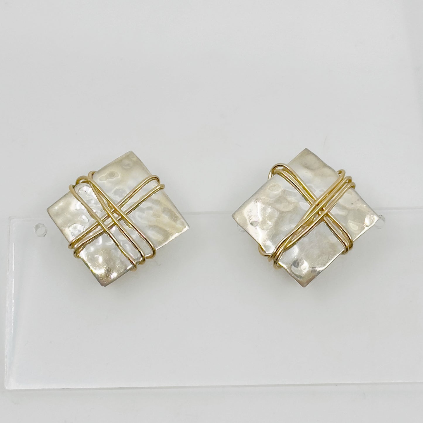 Hand Made sterling silver Gold filled earrings - GM1080