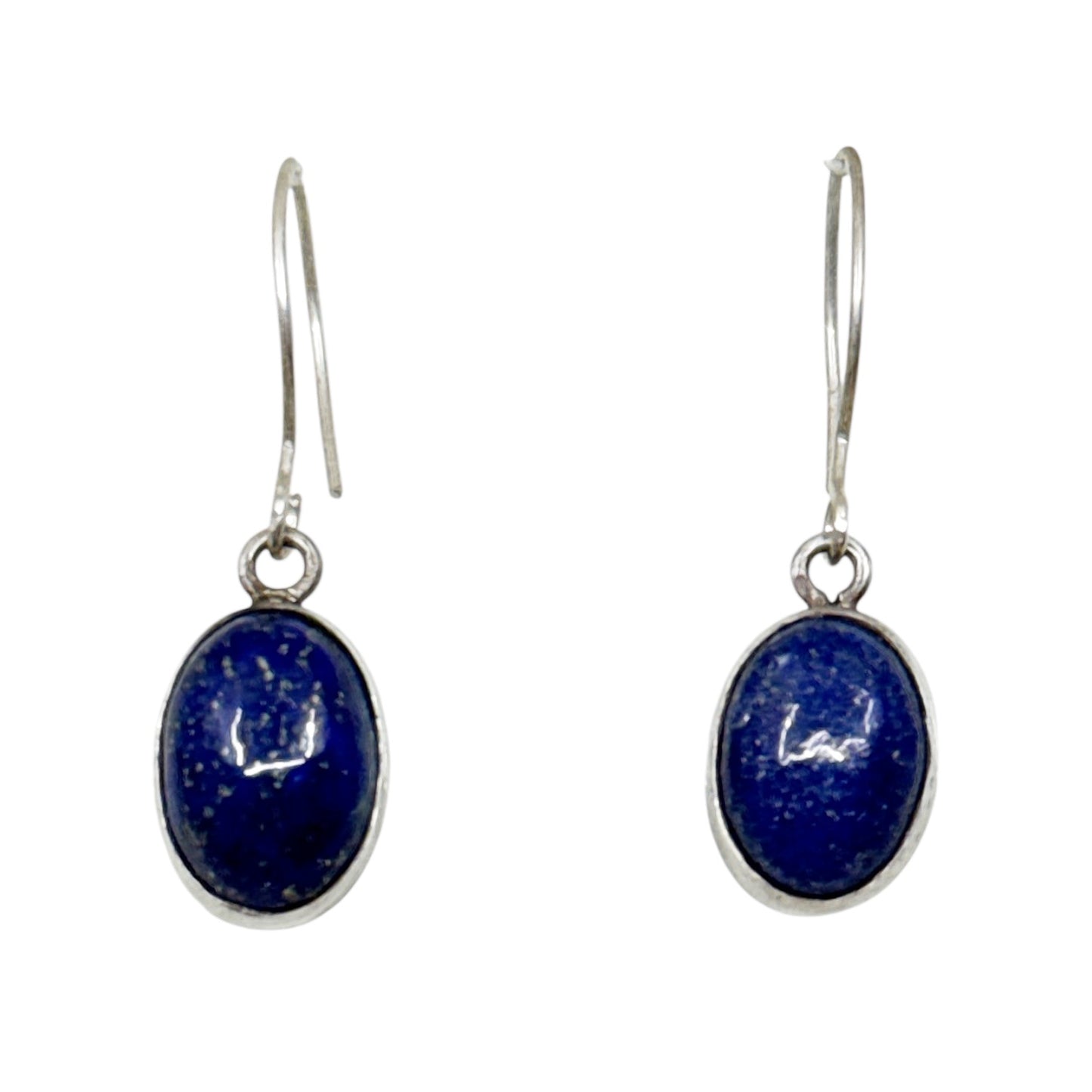 sterling silver lapis lazuli drop earrings - GM1093