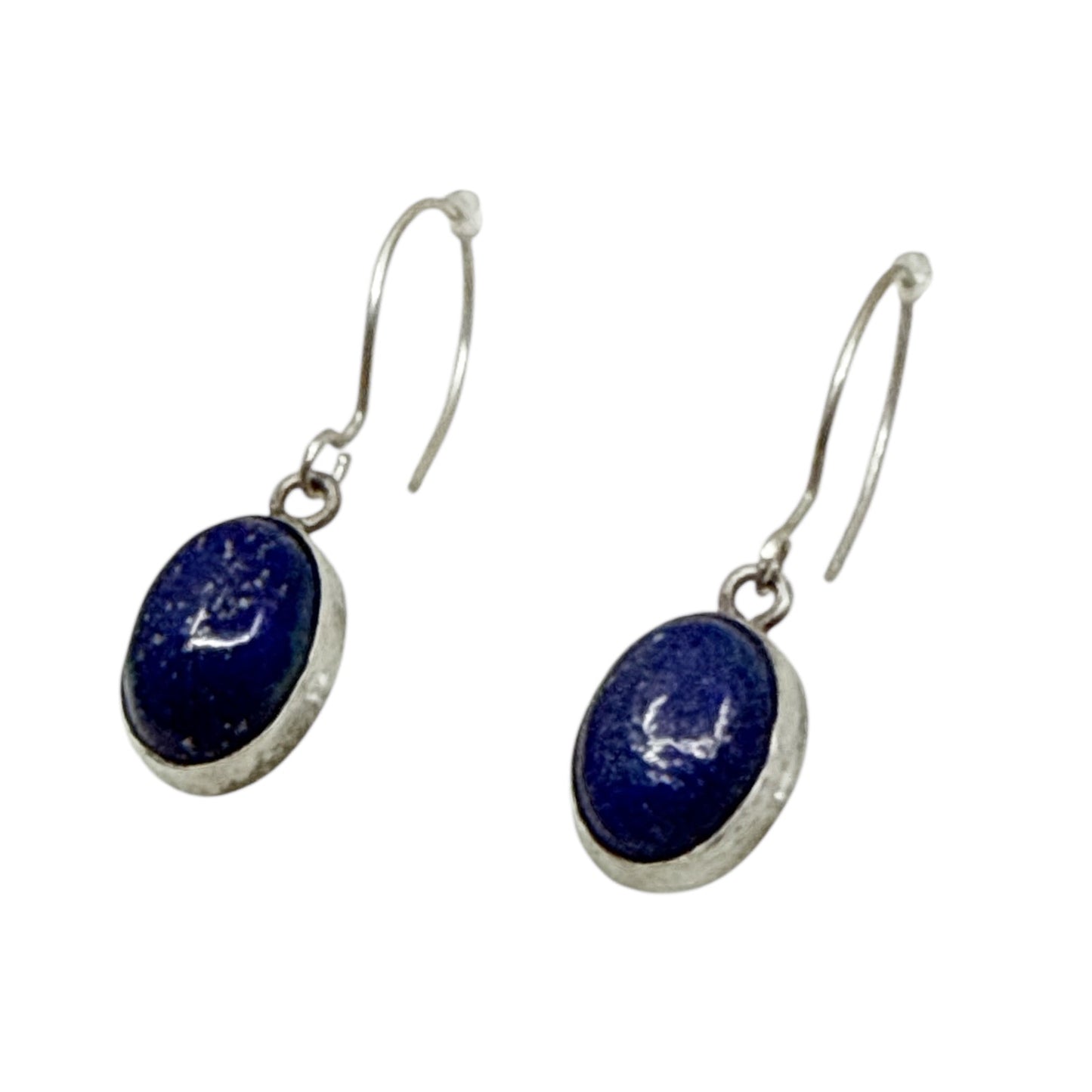 sterling silver lapis lazuli drop earrings - GM1093