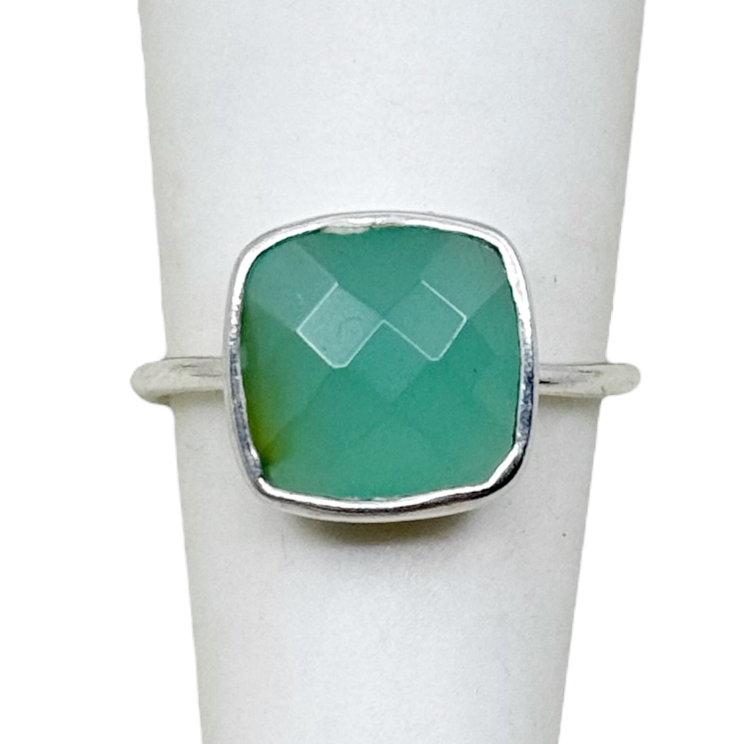 sterling silver chalcedony ring - GM1099