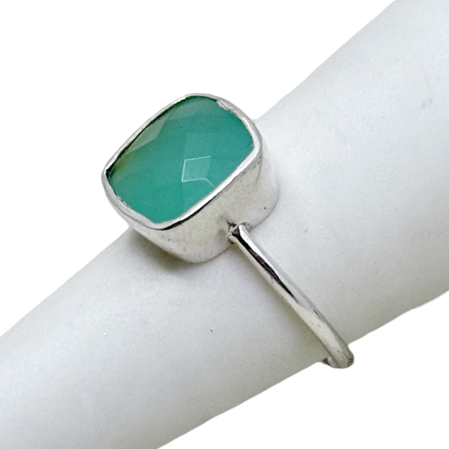 sterling silver chalcedony ring - GM1099