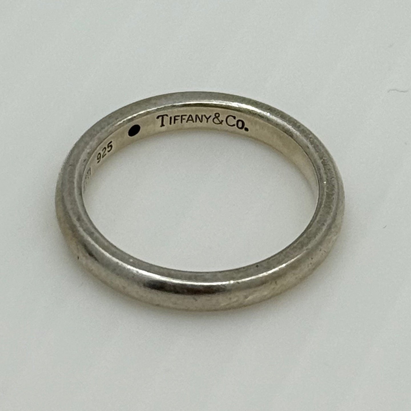Tiffany & Co Elsa Peretti sterling silver diamond band ring - GM1101