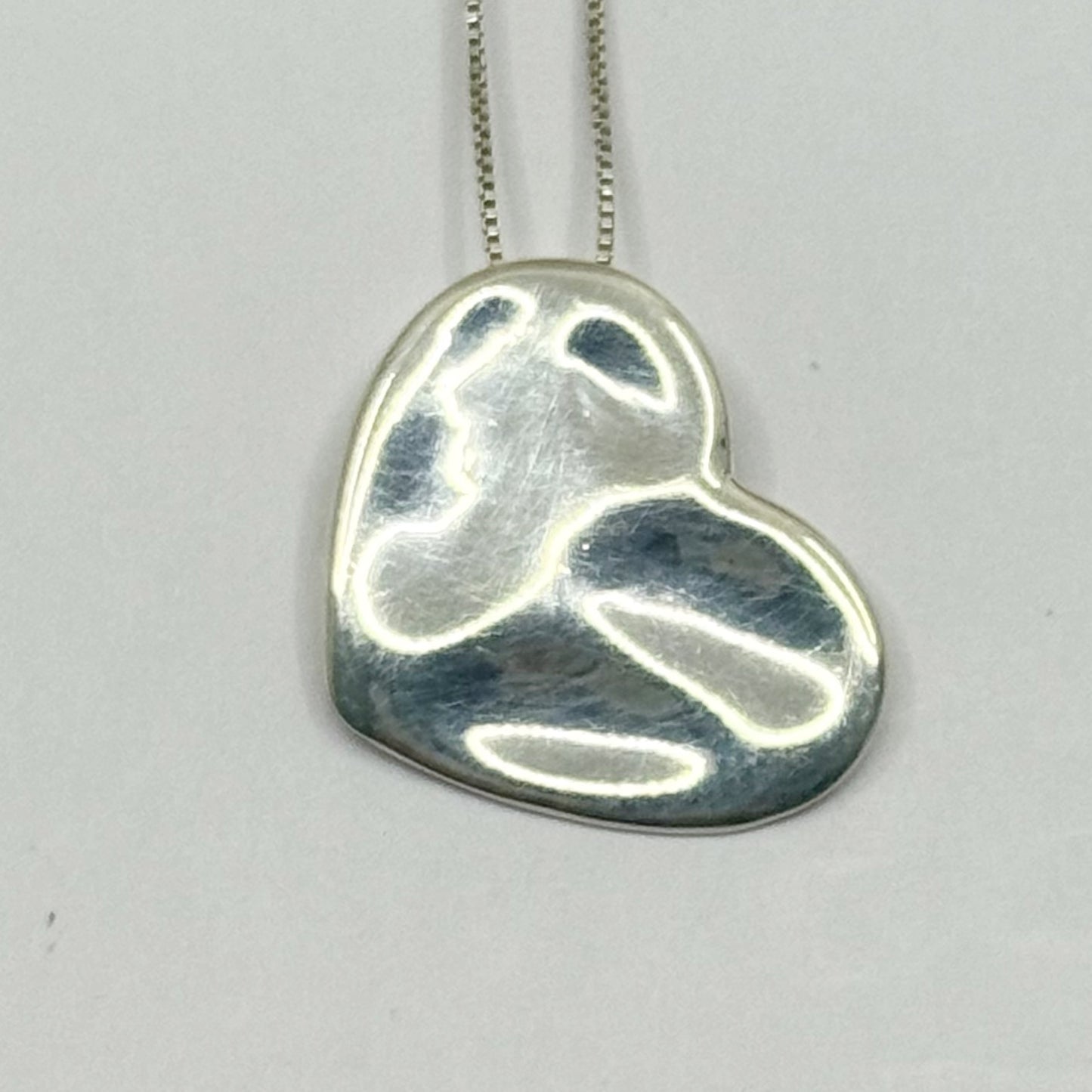 sterling silver heart pendant necklace - GM1113