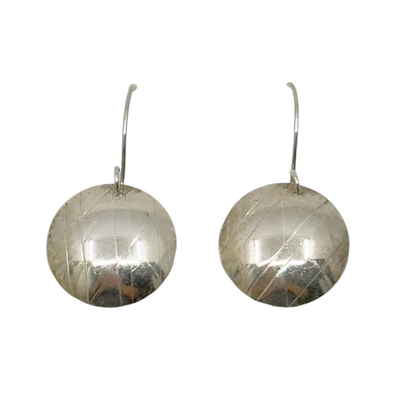 sterling silver disk drop earrings GM1145