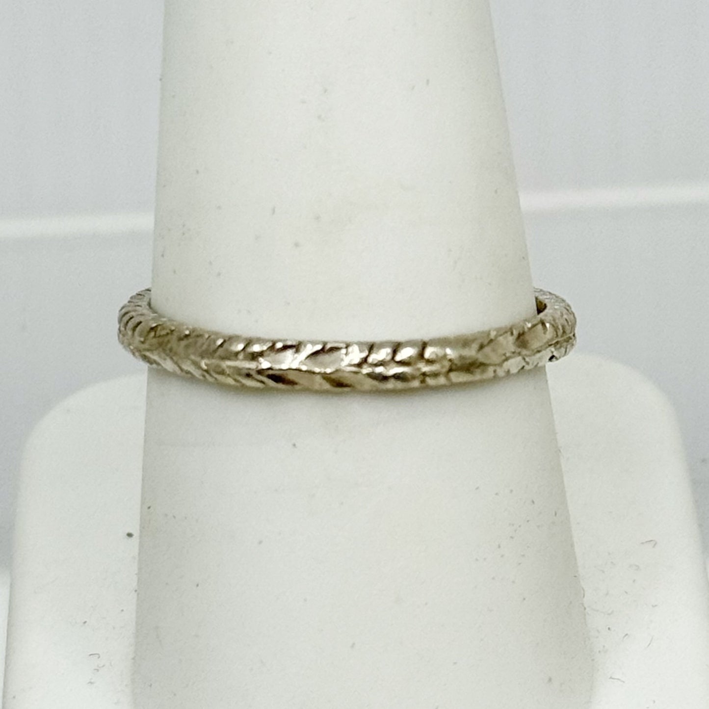 vintage sterling silver band ring - GM1154