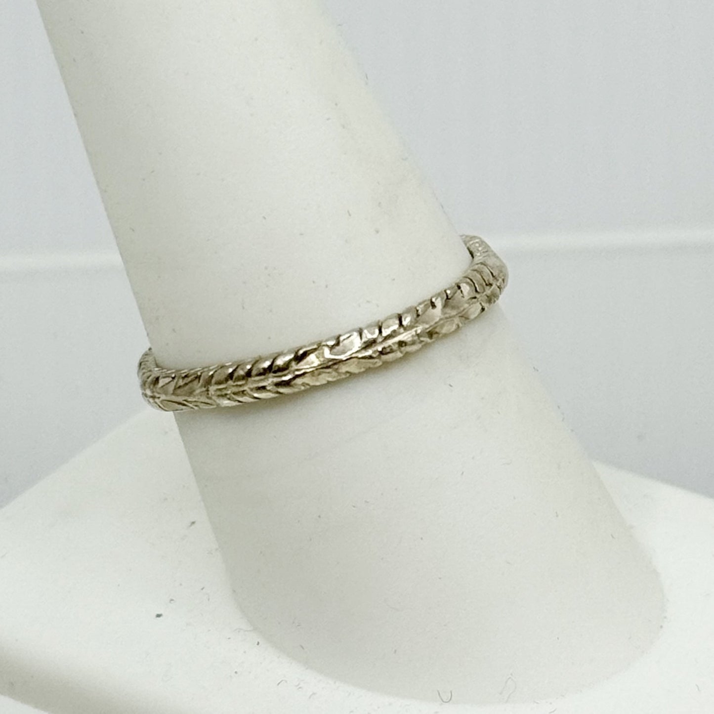 vintage sterling silver band ring - GM1154