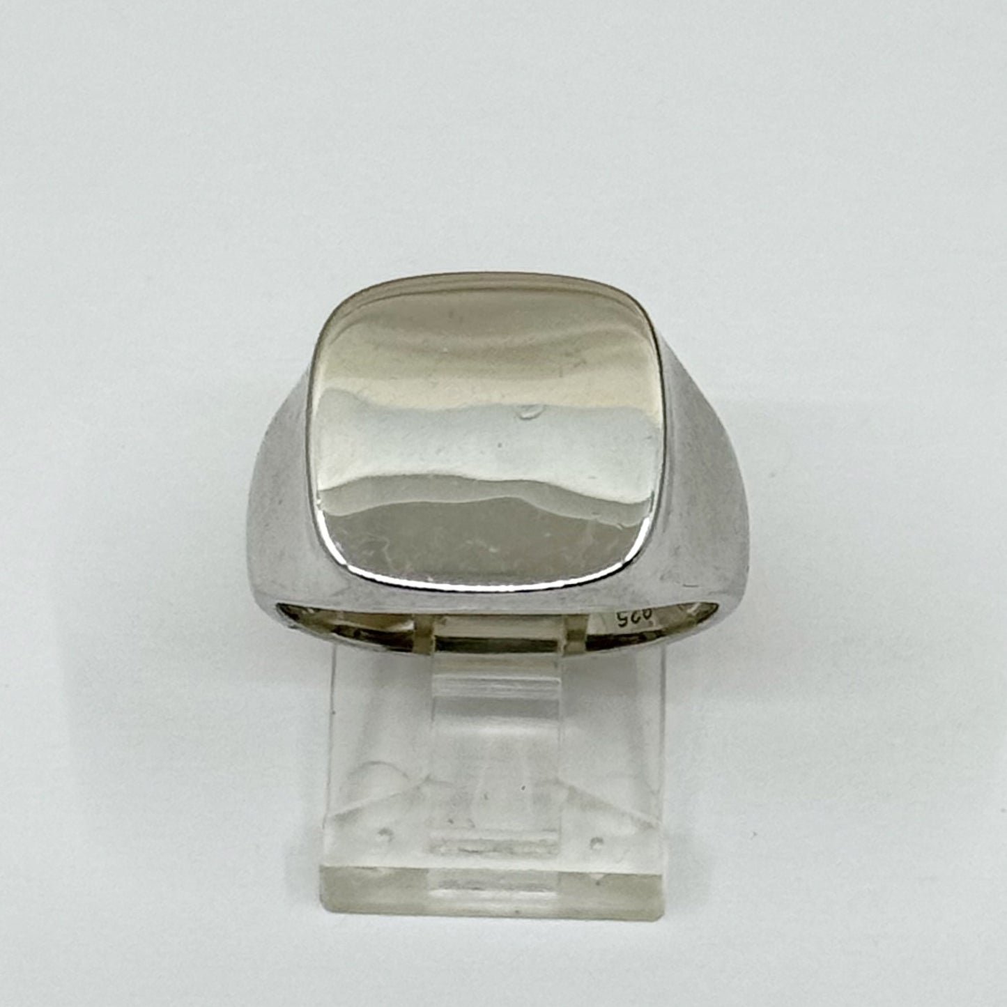 sterling silver signet ring - GM1158