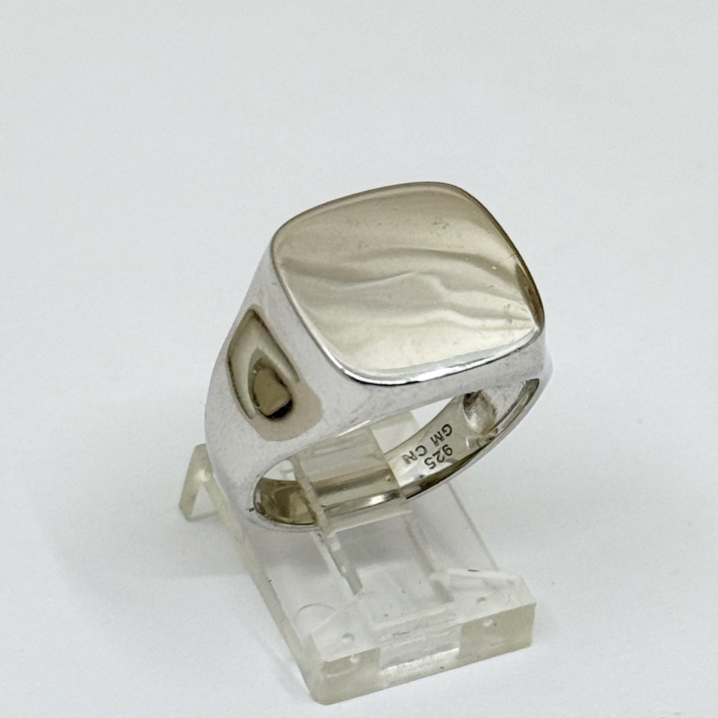 sterling silver signet ring - GM1158