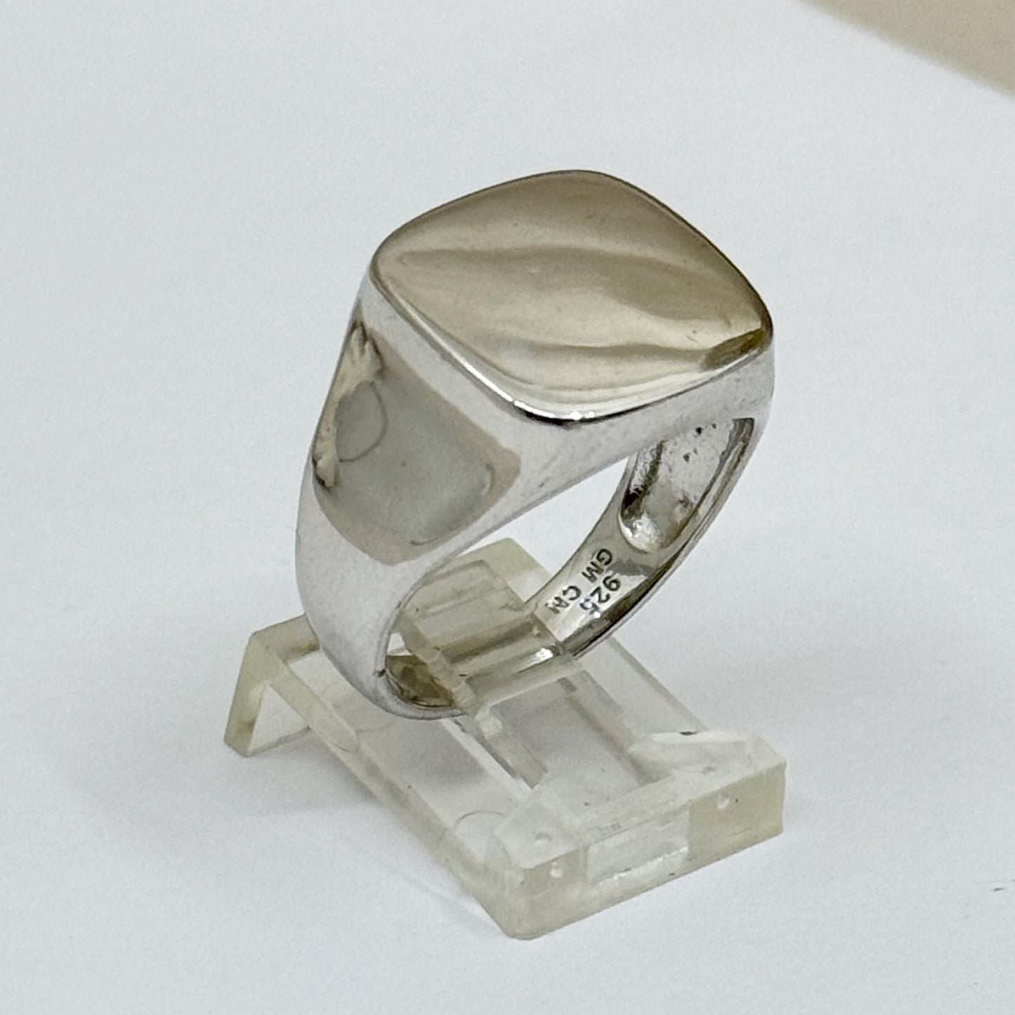 sterling silver signet ring - GM1158