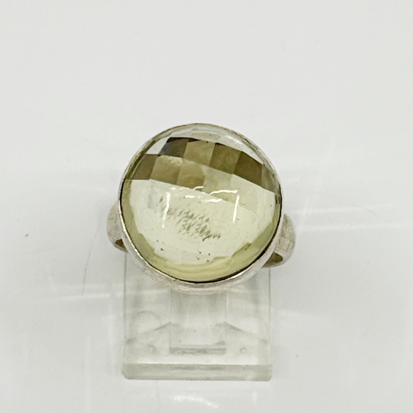 Hand Made sterling silver lemon citrine ring - GM1169
