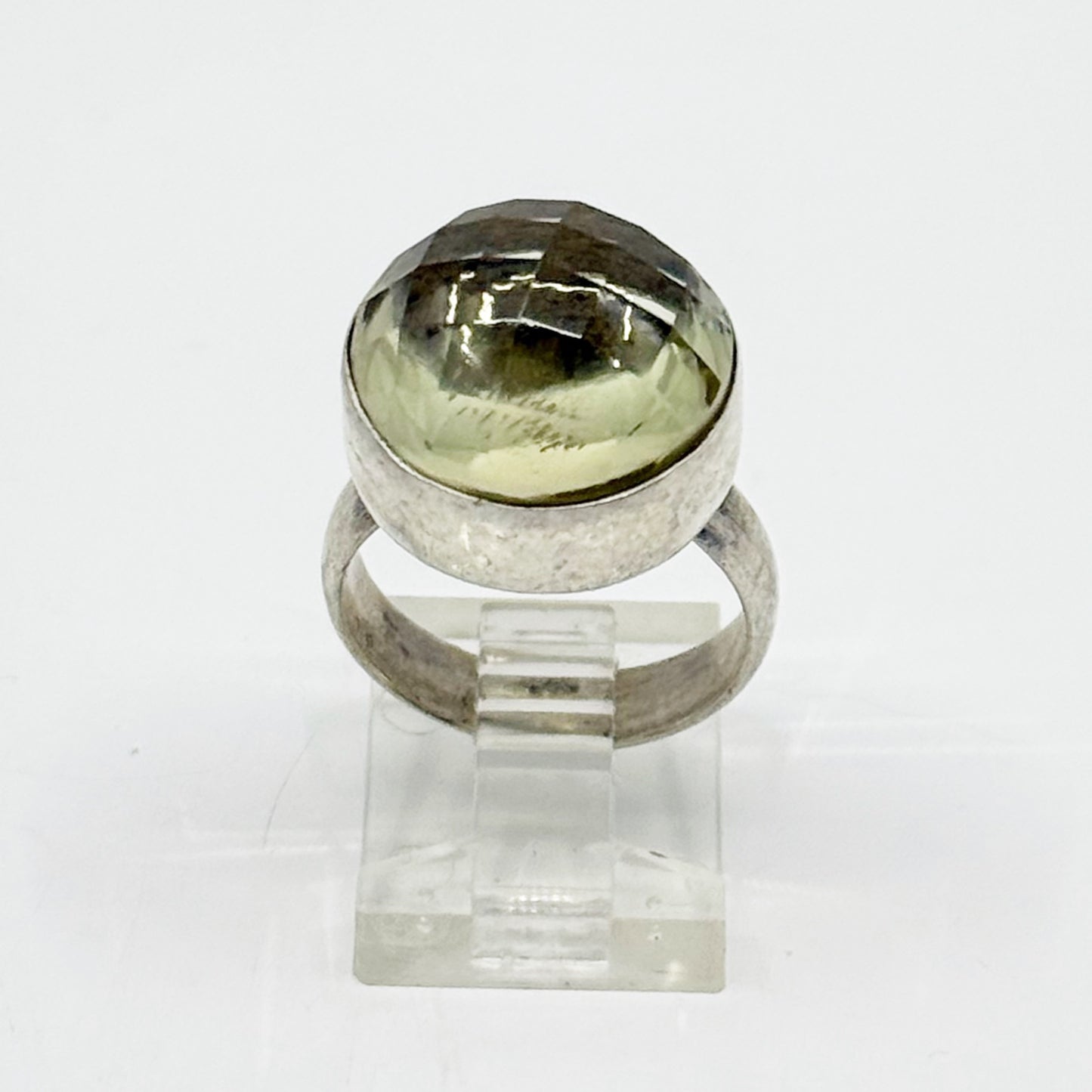 Hand Made sterling silver lemon citrine ring - GM1169