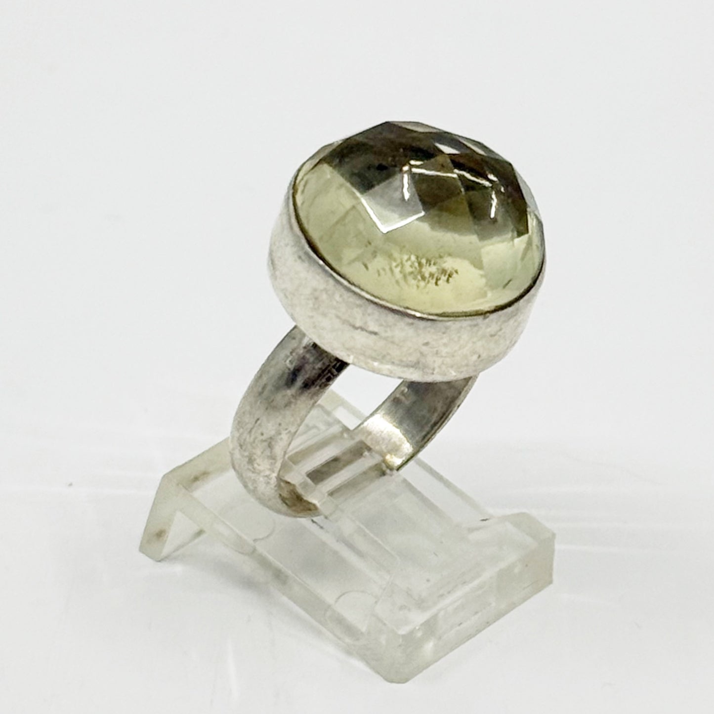 Hand Made sterling silver lemon citrine ring - GM1169