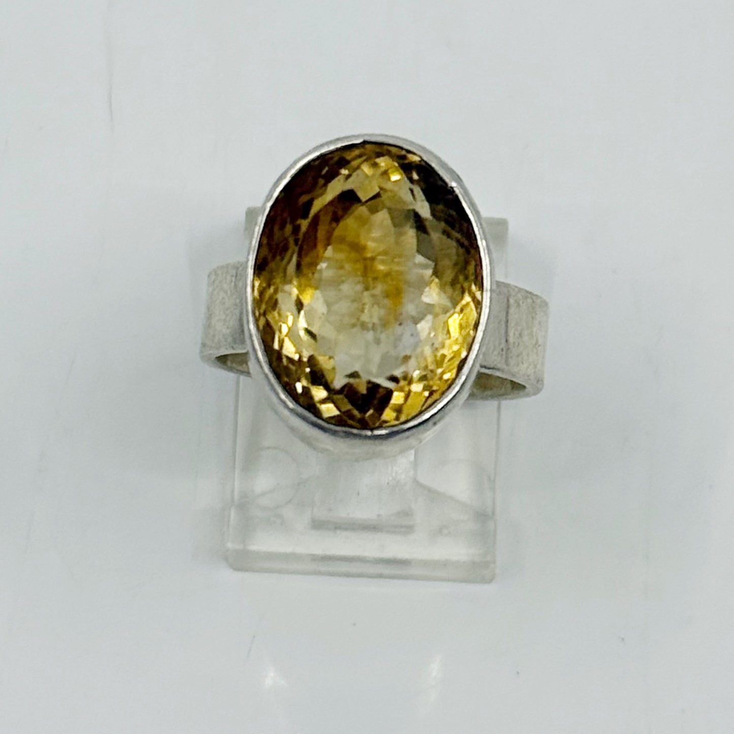 Hand Made sterling silver citrine ring - GM1170