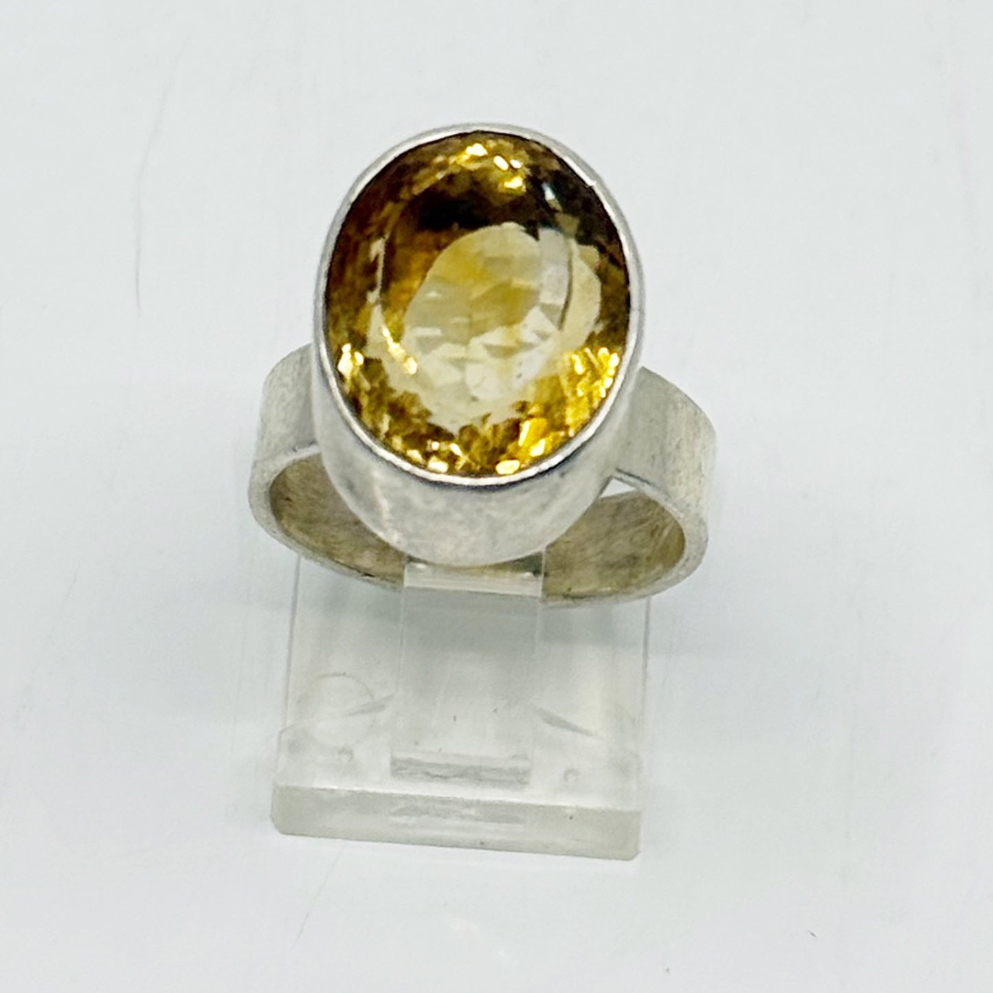 Hand Made sterling silver citrine ring - GM1170