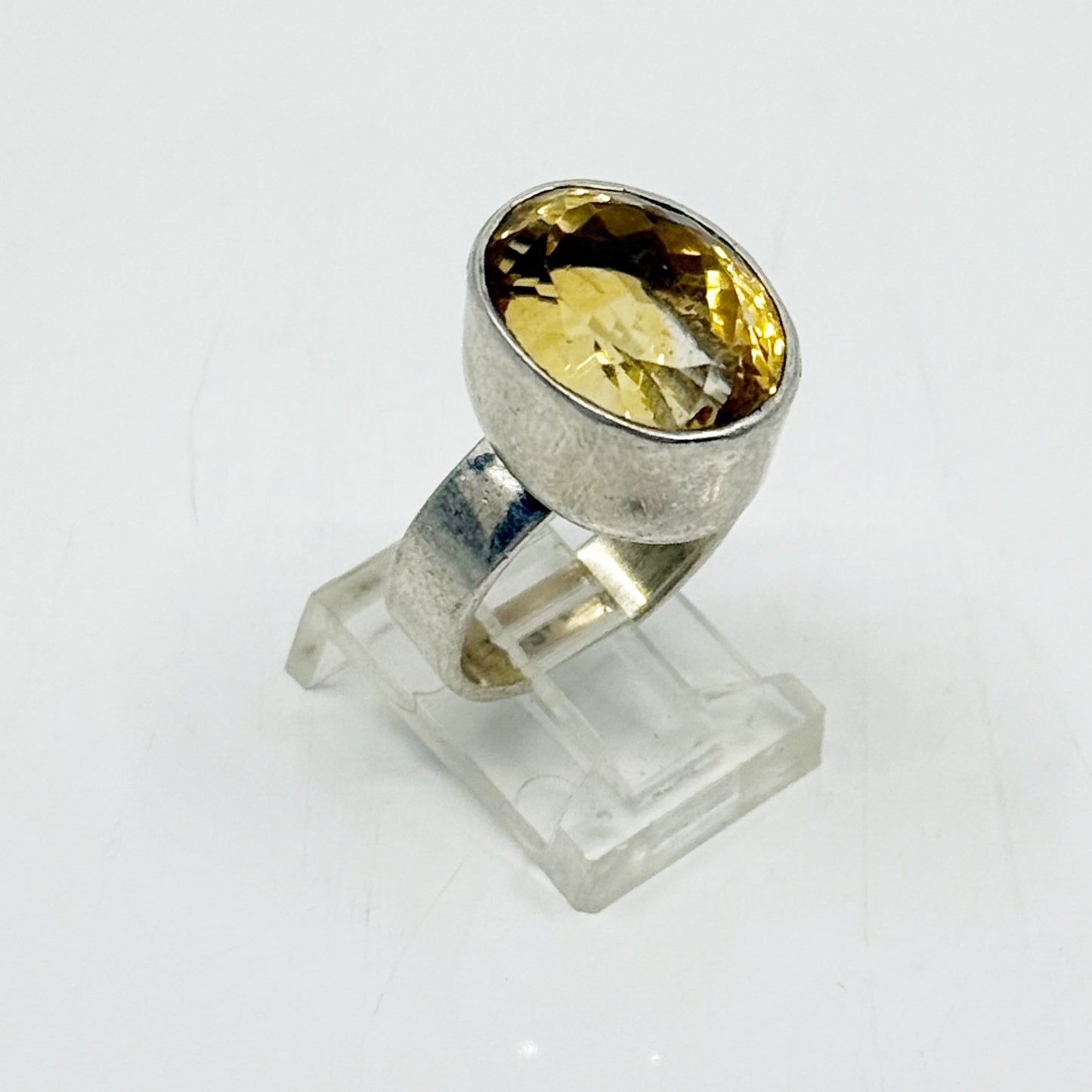 Hand Made sterling silver citrine ring - GM1170