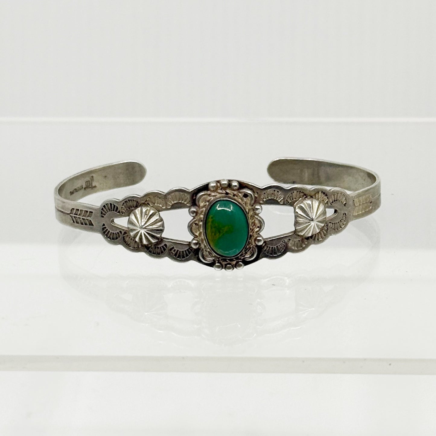 Bell Trading Post sterling silver turquoise cuff bracelet - GM1179