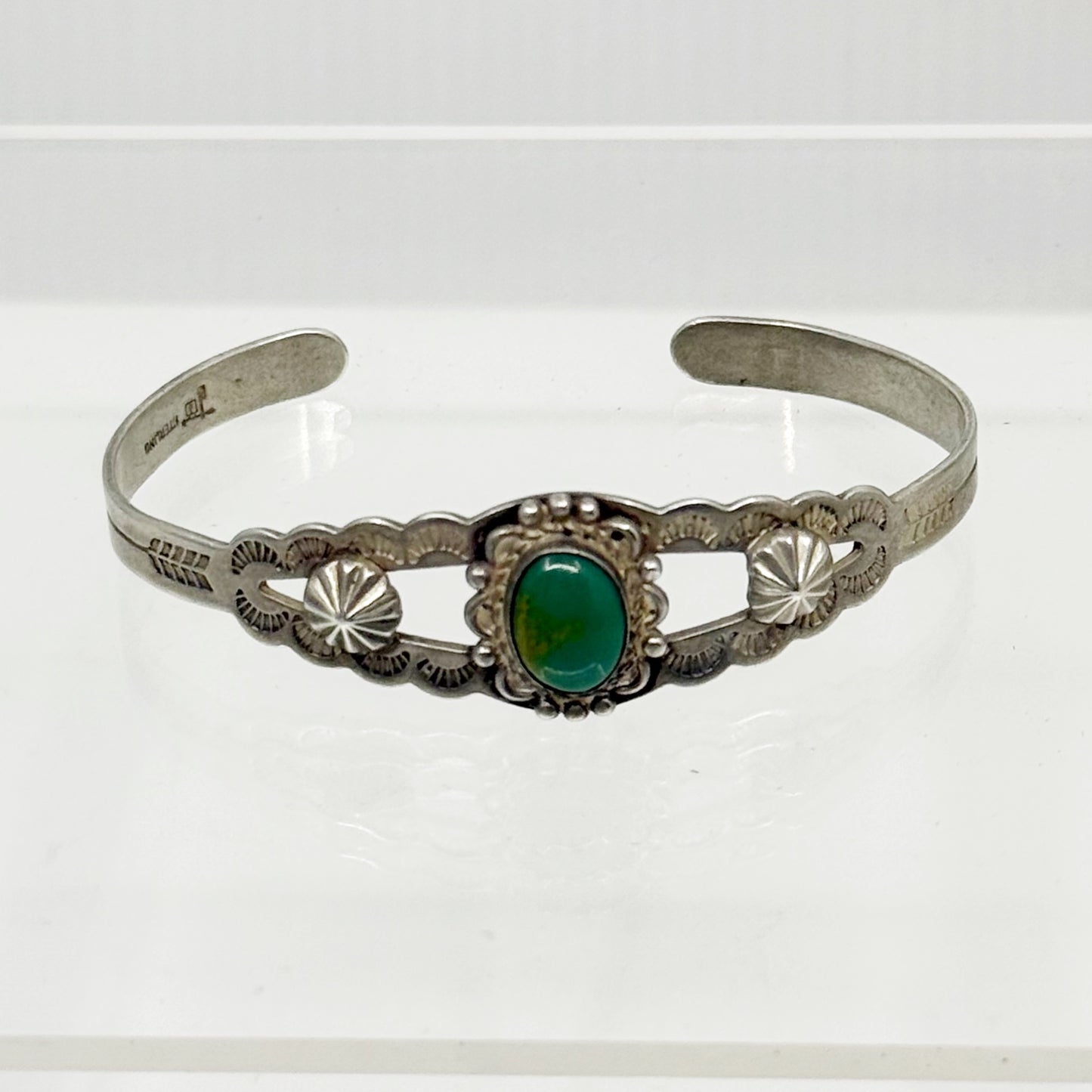 Bell Trading Post sterling silver turquoise cuff bracelet - GM1179