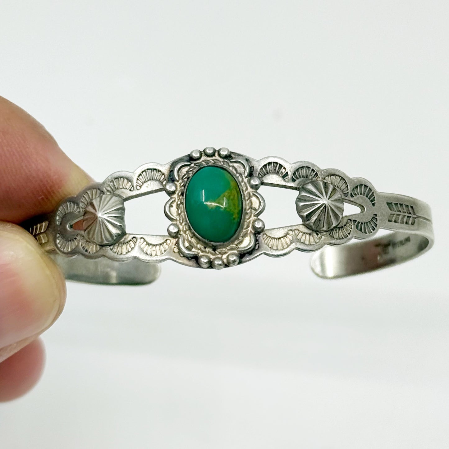 Bell Trading Post sterling silver turquoise cuff bracelet - GM1179
