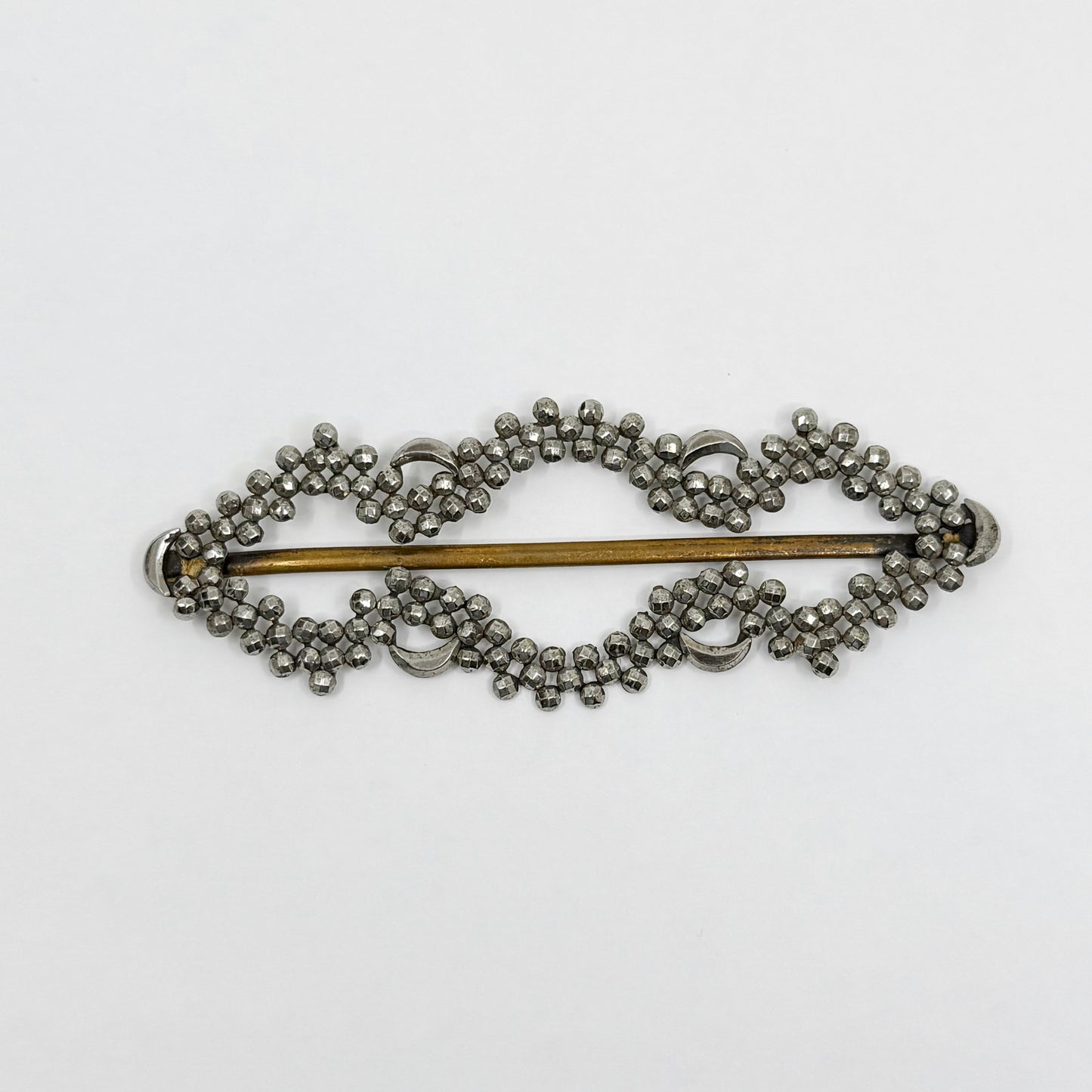 early Victorian steel cut Belt brass Buckle - GM3012