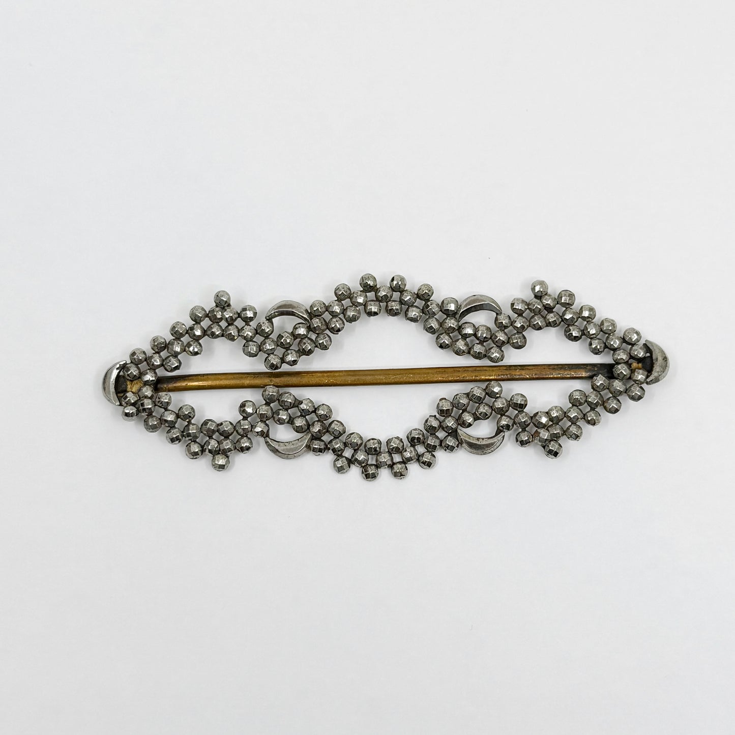 early Victorian steel cut Belt brass Buckle - GM3012