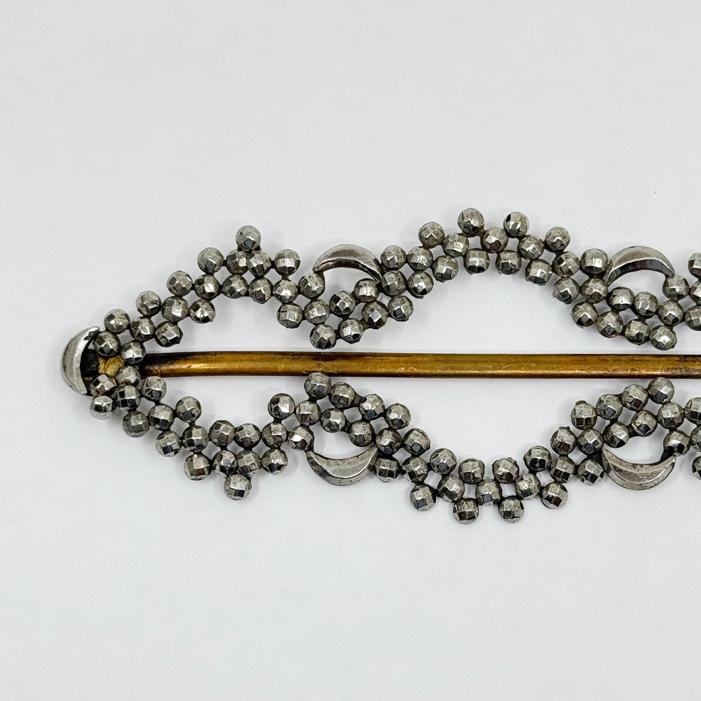 early Victorian steel cut Belt brass Buckle - GM3012