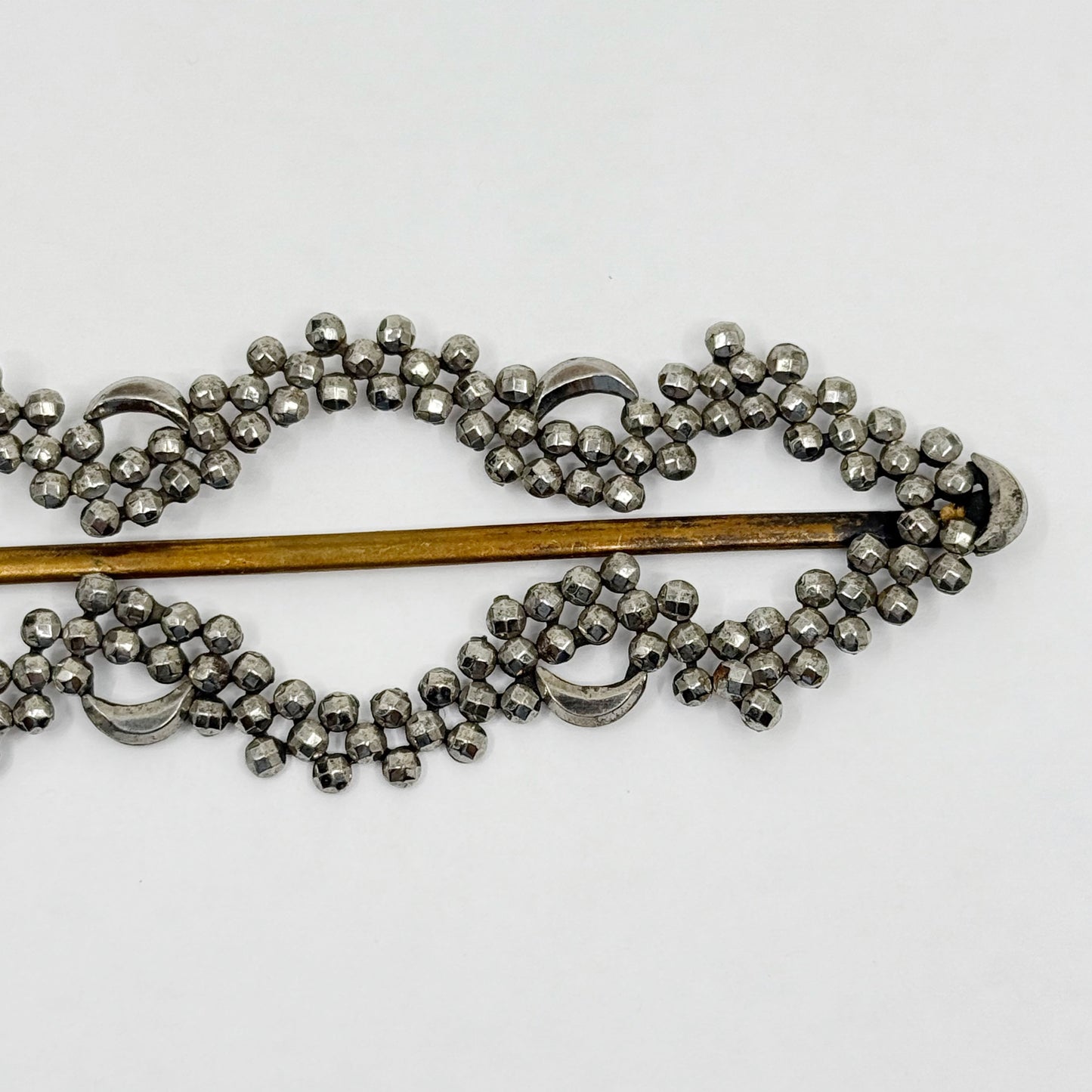 early Victorian steel cut Belt brass Buckle - GM3012