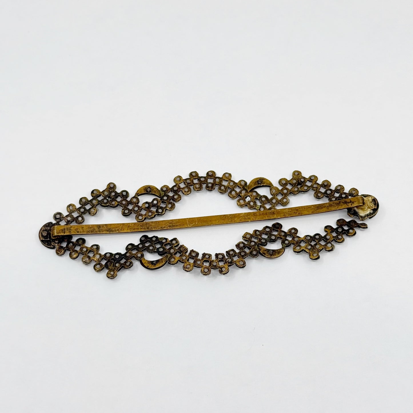 early Victorian steel cut Belt brass Buckle - GM3012