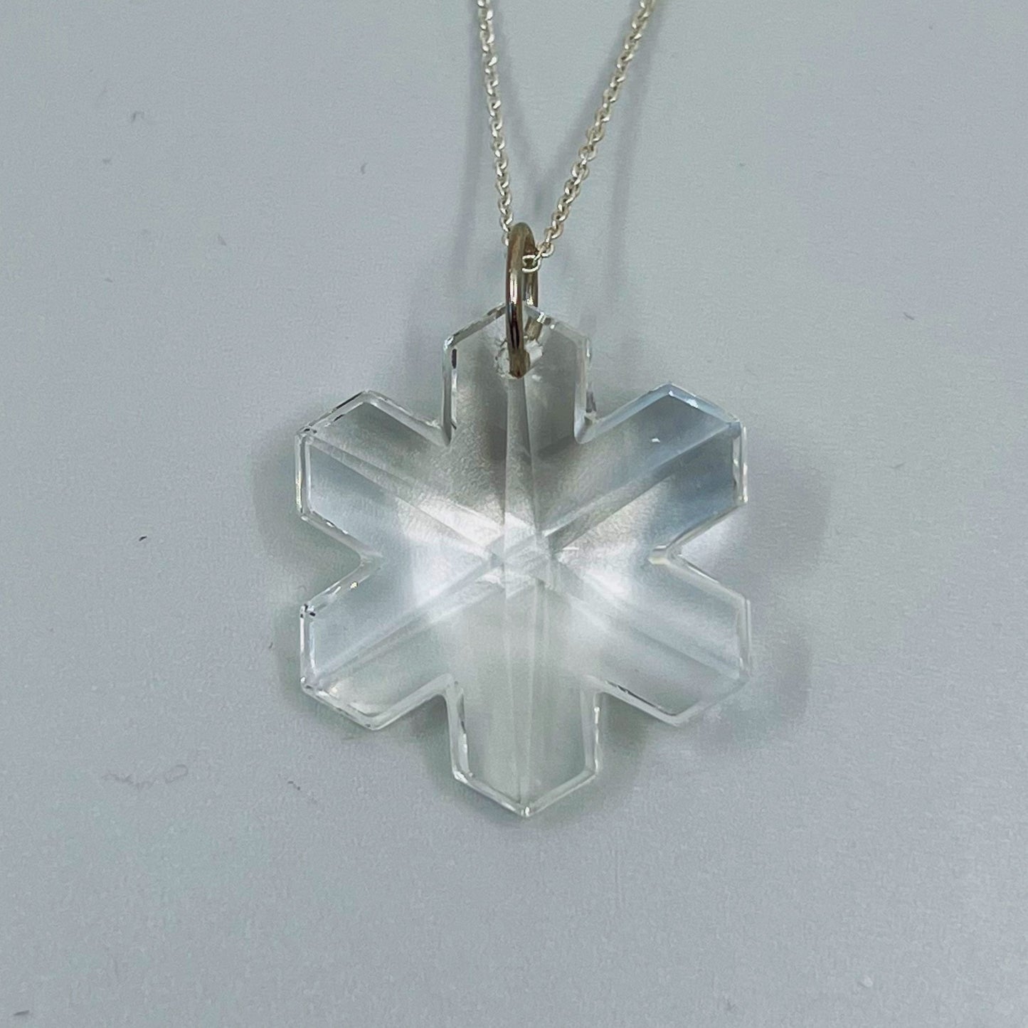 Sterling silver star crystal necklace - GM124