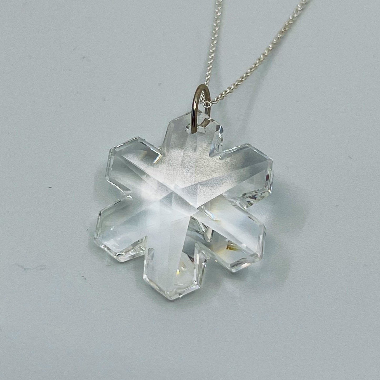 Sterling silver star crystal necklace - GM124