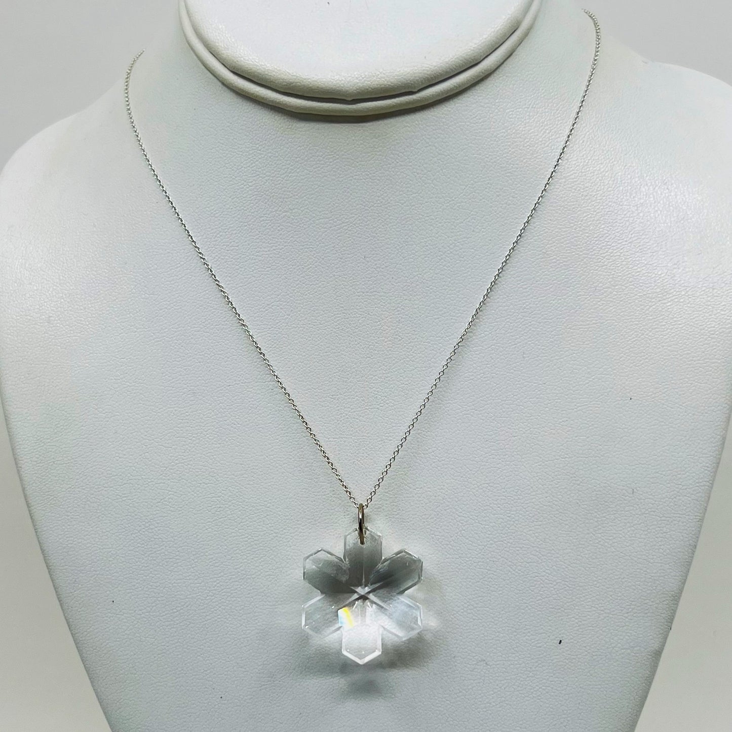 Sterling silver star crystal necklace - GM124