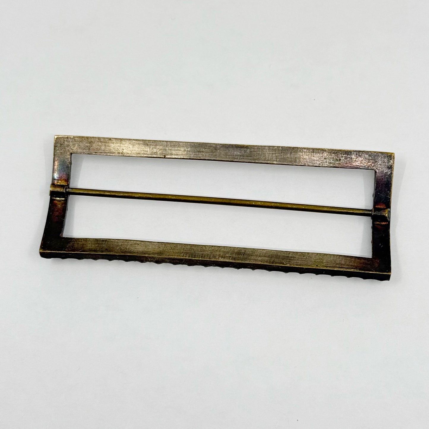 late Victorian paste silver plated Belt Buckle - GM3014