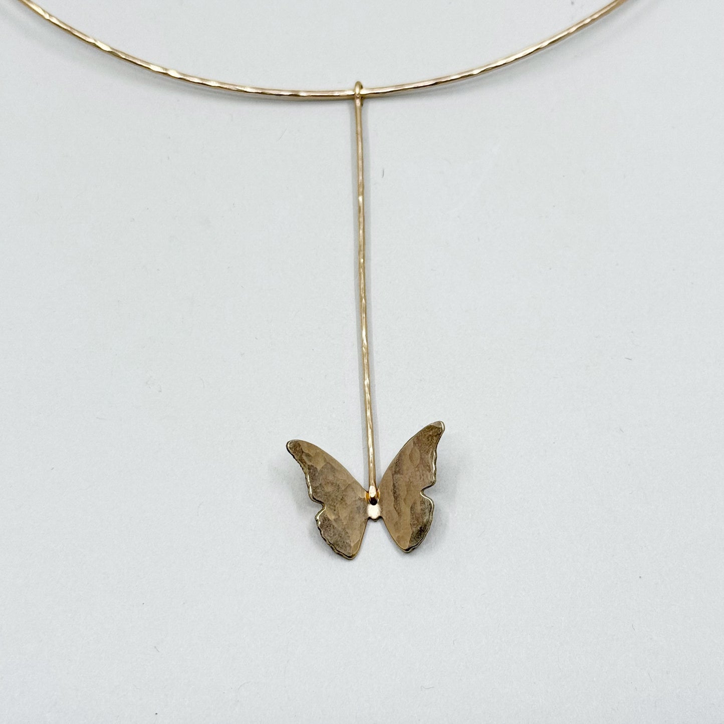 Hand Made 14k gold filled butterfly pendant necklace - GM148