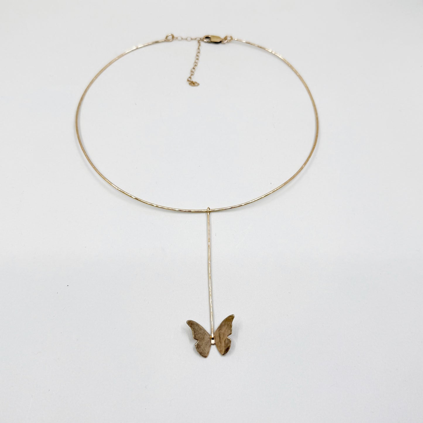 Hand Made 14k gold filled butterfly pendant necklace - GM148