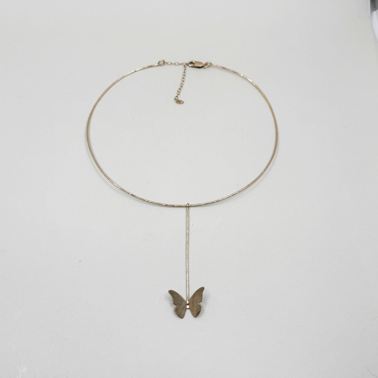 Hand Made 14k gold filled butterfly pendant necklace - GM148