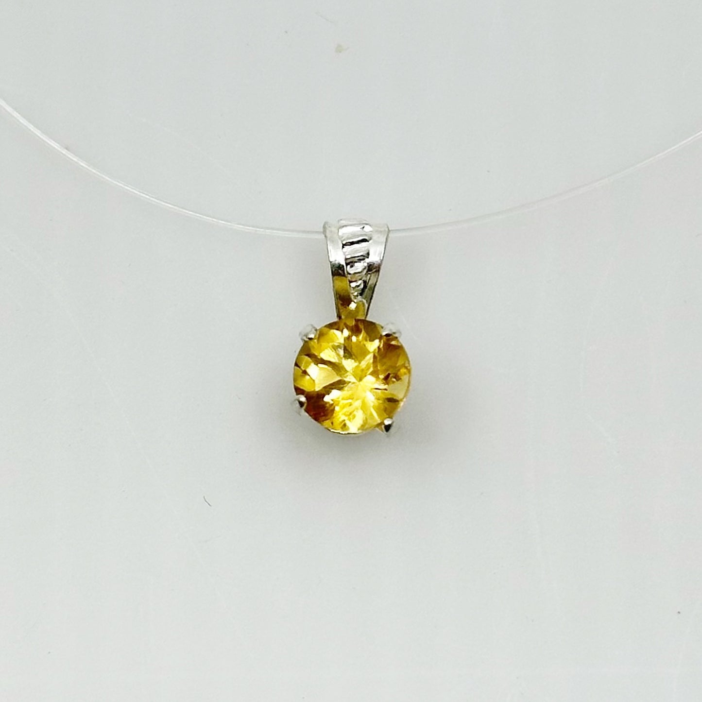 Sterling silver Citrine Pendant - GM150