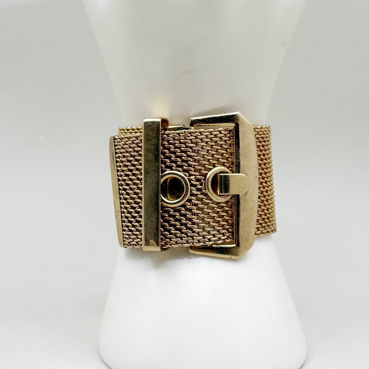 Vintage Gold tone belt mesh bracelet - GM1501