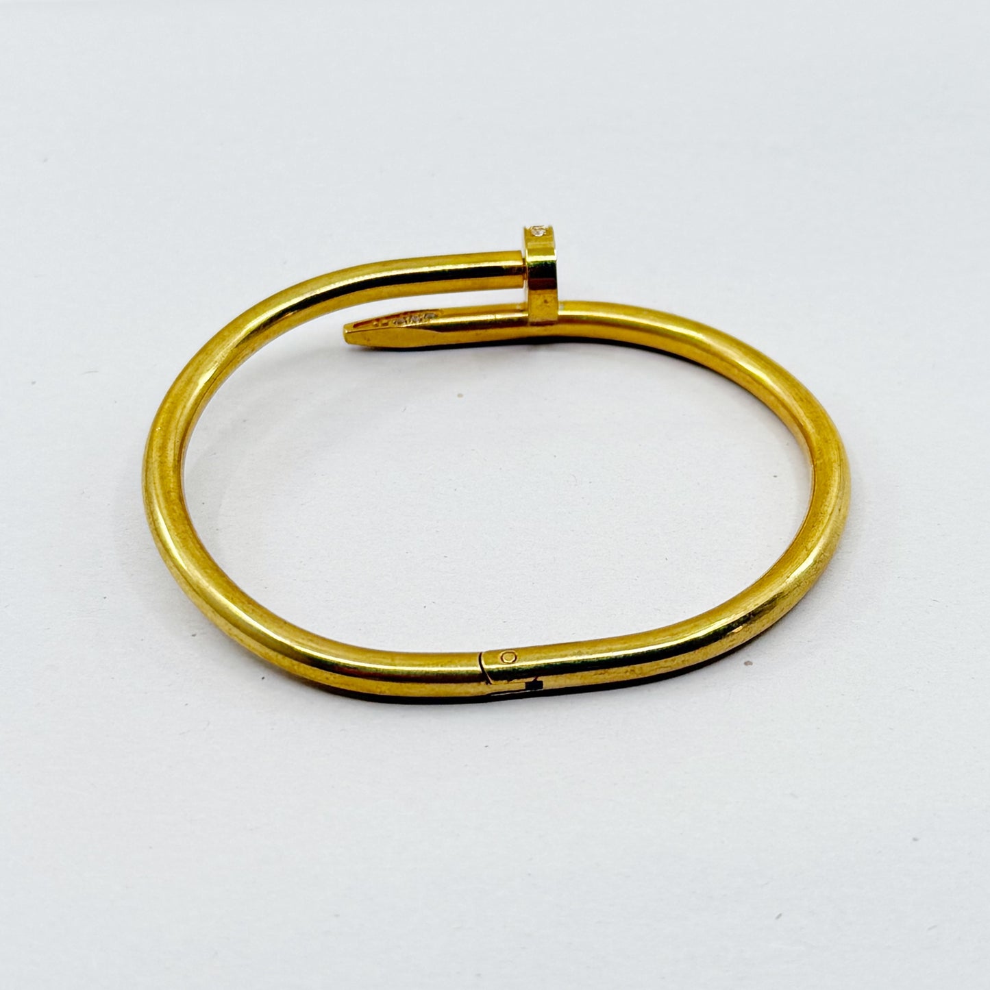 Gold Tone just un Clou cubic zirconia bracelet - GM1519