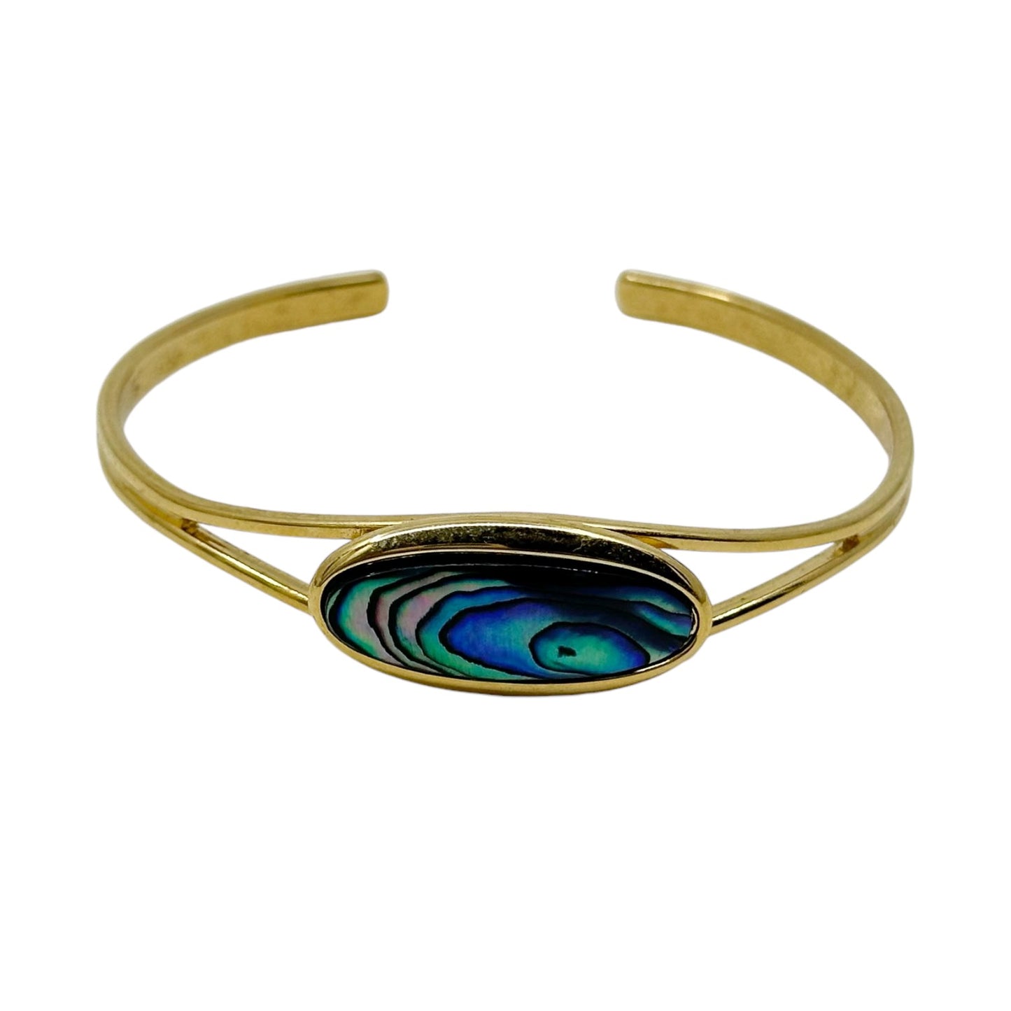 Gold Tone Abalone cuff bracelet GM1537